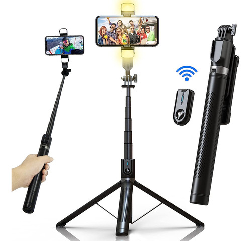 Tripode/selfie Stick Extensible 1.75 Metros + Control