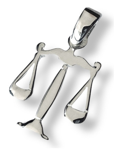 Dije Balanza De Justicia Abogada Plata 925 Sin Cadena (h9)