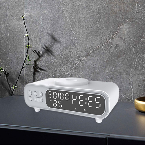 Carregador Sem Fio Multi Led Luz Noturna 15w Estação De