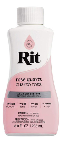 Rit Tinte Rosa Y Teido Lquido De 8 Onzas, Cuarzo Rosa