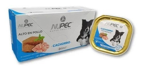 Imagen 1 de 3 de Nupec Cachorro Alimento Húmedo Cluster De 4 Latas De 100gr