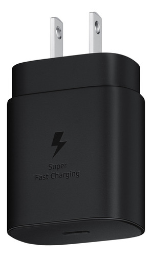 Cargador Cuadro 25w Carga Rápida Para Samsung Galaxy Android Negro