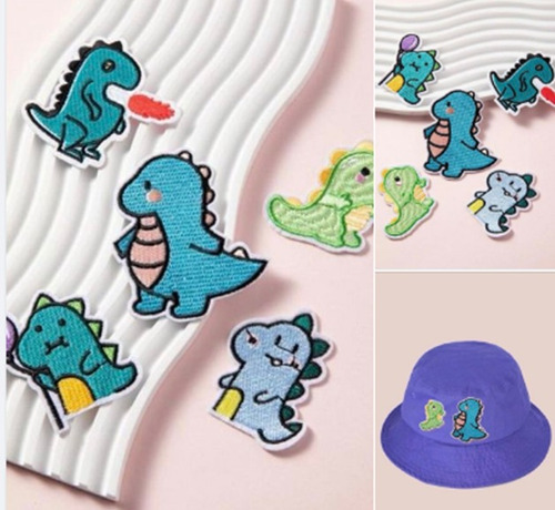  Parche De Ropa, En Forma De Dinosaurio.