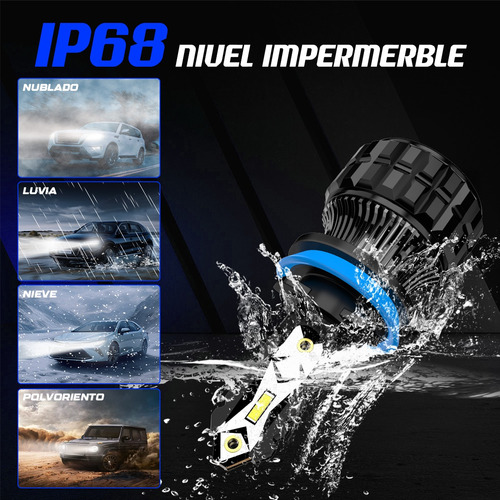 Kit Focos Led H7 H11 9005 9006 Csp Alta O Baja 110w 22000lm