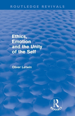 Libro Ethics, Emotion And The Unity Of The Self (routledg...