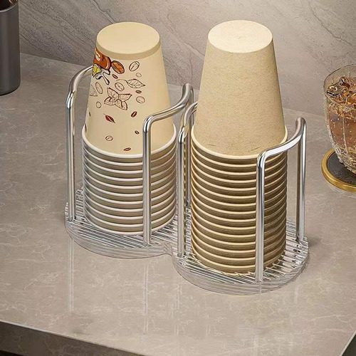 Organizador De Tazas Y Tapas Soporte Para Tazas Doble Plata