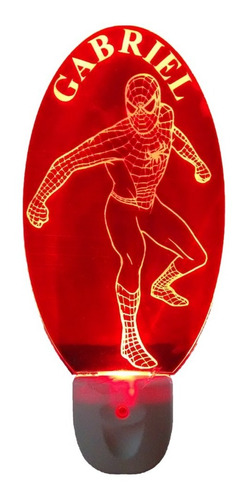 Abajur Automático De Tomada, Homem Aranha Personalizado =