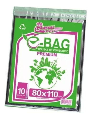 Bolsa Consorcio Negra 80x110 New Pel E-bag Pack X10u