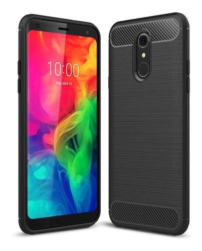 Funda Fibra De Carbono Compatible Con LG Q7 / Q7 Plus