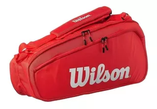 Raqueteira Wilson Super Tour 6 - Vermelha