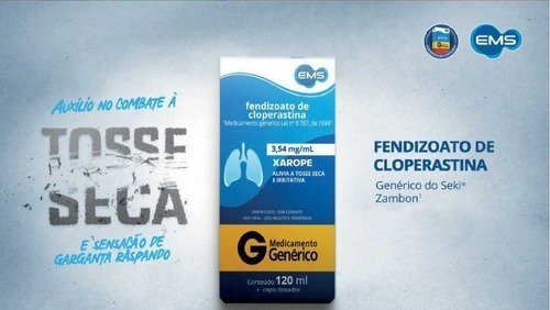 Clope Xarope Fendizoato De Cloperastina 120ml Ems Gen
