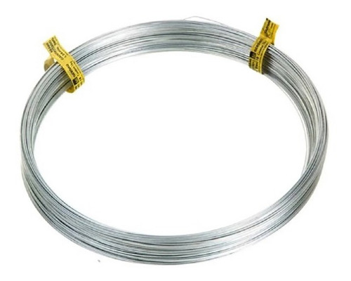 Arame Zincado Liso Bwg 18 10 Kg Macio 1,24mm Cor Prateado