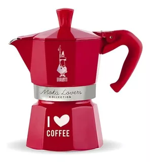 Cafeteira Moka Express 6 Xíc Coffee Fest Bialetti Vermelha