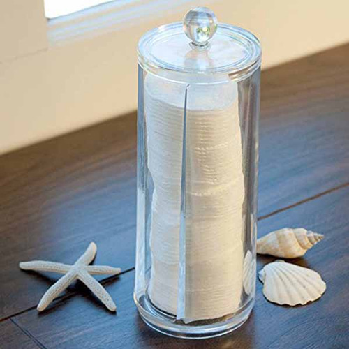 Recipiente De Maquillaje Facial, Almohadillas De Algodón, Re