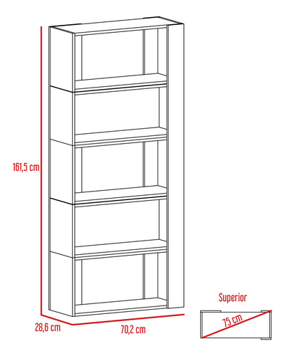 Panel Tv55 - Biblioteca Cubo - Wengue