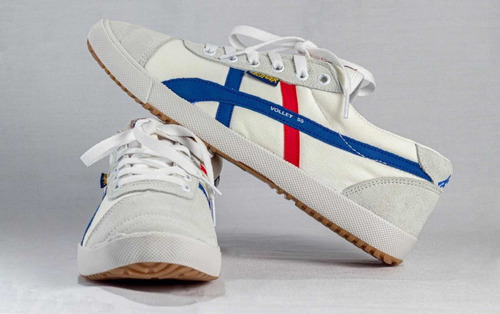 Imagen 4 de 10 de Tenis Ac Tiger Volley 55 Moda Retro Elige Tu Número E/gratis