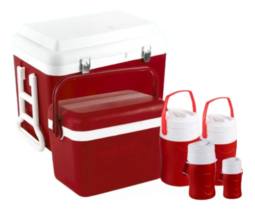 Set 6 Piezas Hielera 50l 20l + Termo 7.2l 2.2l 1l Y 400ml 