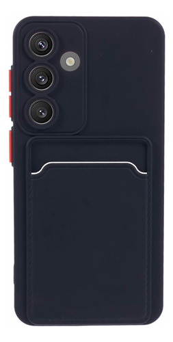 Protector Samsung Galaxy S24 Con Porta Tarjeta Color Negro
