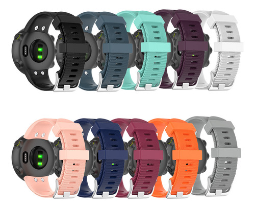 10pcscorrea De Reloj Deportivo Para Garmin Forerunner 45/45s