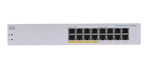 Imagen 2 de 5 de Switch Cisco 16 Puertos Gigabit 8puertos Poe Cbs110-16p
