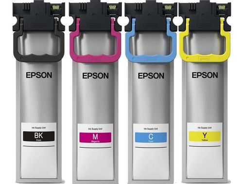 Pack 4 Tintas Epson T11a B/c/m/y Wf-c5310 C5390 C5810 C5890