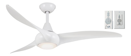 Minka-aire Ventilador De Techo F844-wh Light Wave De 52 Pul.