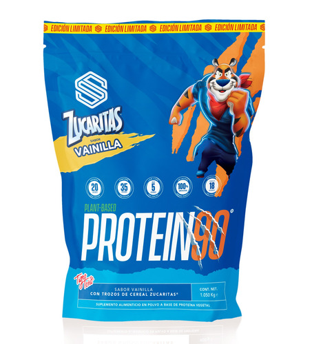 Protein90 Con Zucaritas Proteína Vegetal S Supplement 1.05kg Sabor Vainilla