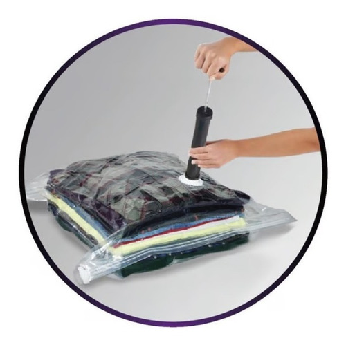 Bomba Para Saco A Vácuo Organizador De Roupa Sucção Manual