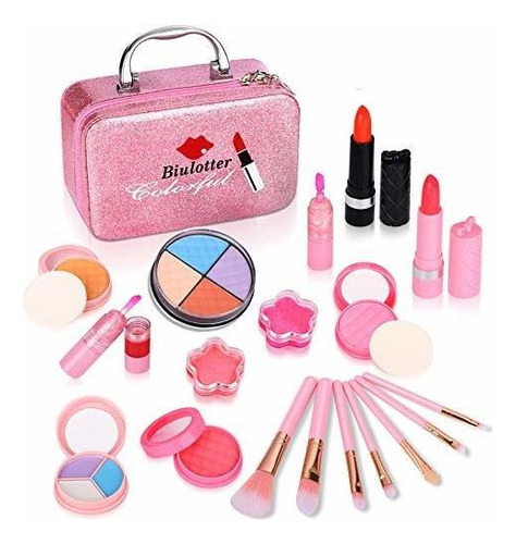 Biulotter 21pcs Kids Makeup Kit For Girls Real Kids Cosm