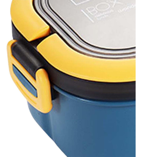 Bento Box Lunch Container 2 Capas 3 Compartimentos Fácil De