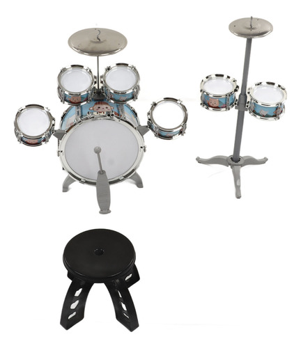 Set De Batería Para Niños Jazz 7 Drums Loud Sound, Kit Compa