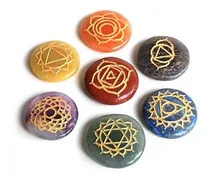 Comprar Set De Piedras De Los 7 Chakras Grabadas