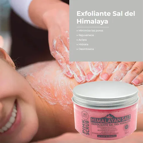 Sal Del Himalaya Exfoliante Rejuvenece Hidrata Aclara Piel