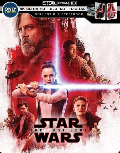 Blu Ray 4k Star Wars Last Jedi Ultra Hd  Steelbook  