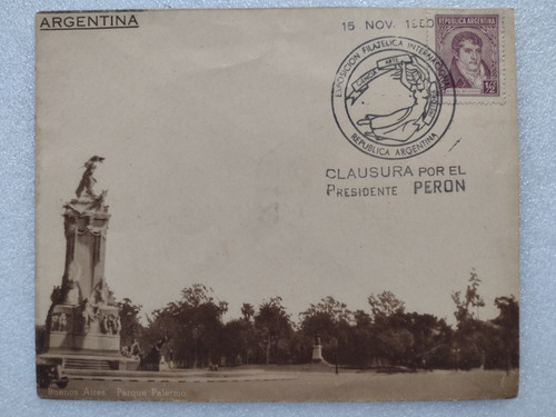 Sobre Conmemorativa Gobierno Del General Perón Año 1950