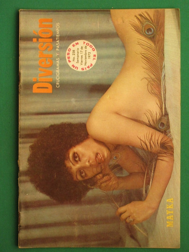 1972 Revista Diversión Mayka Chica Sexy En Bikini