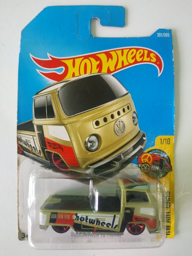 Hot Wheels Volkswagen T2 Pickup Racer Art Verde 201/365