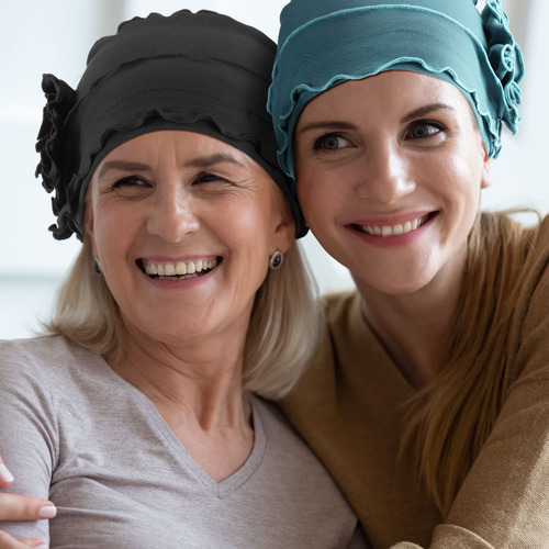 6 Piezas De Gorros De Flores De Turbante Vintage Para Mujer