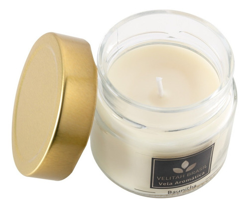 Imagem 2 de 5 de Vela Aromática Premium Baunilha 140g 30h Aromatizada