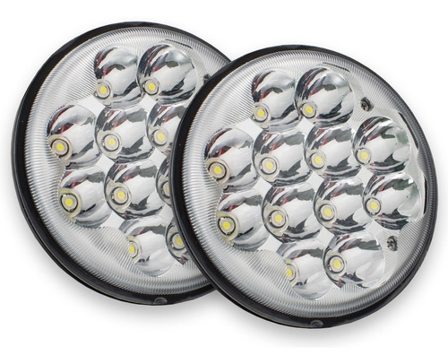 Par Faros Led 5 Pulgadas Alta Y Baja H4 36w Redondo Unidad