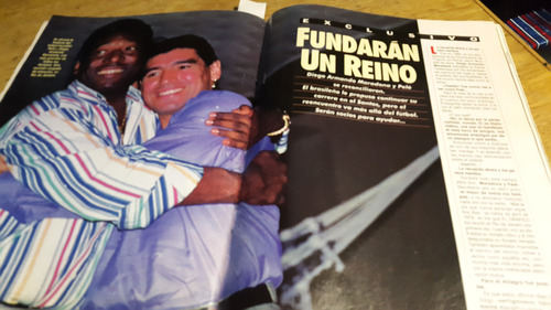 Revista El Grafico Nº 3945  Año 1995 Maradona Pele Un Reino