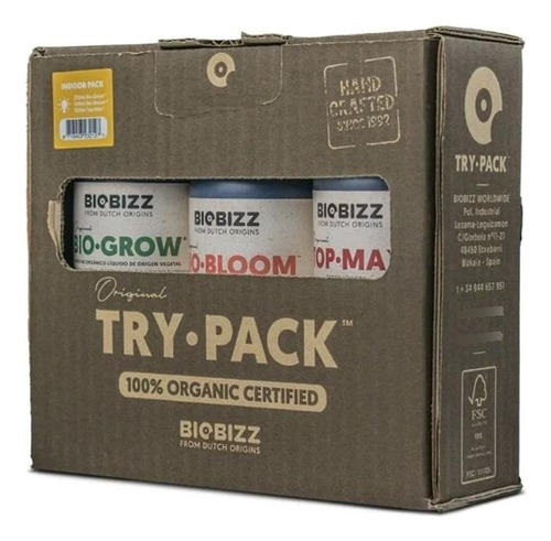 Pack Fertilizantes Trypack Indoor (3x250ml) | Biobizz