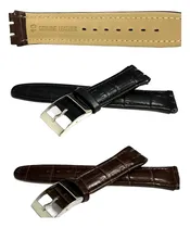 Comprar Pulseira Relógio Couro 17,19mm Para A Marca Swatch Irony