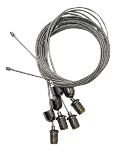 Kit Colgar Suspender Cable Tensor Panel Led 60x60 30x120