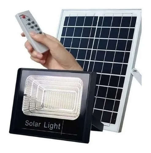 Refletor De Led Solar 40w C/ Placa Gaya