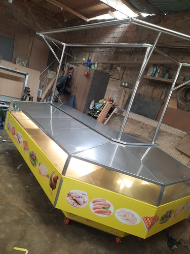Vitrina Exhibidora De Venta De Aves Y Carnes