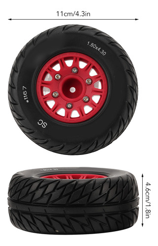 Neumáticos Cortos Para Camiones Rc Wheels 1:10, Amortiguació