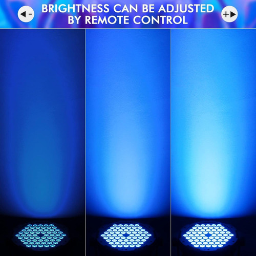 Canhão Par Luz 60 Leds Rgb 90w Dj Refletor Slim Strobo Dmx