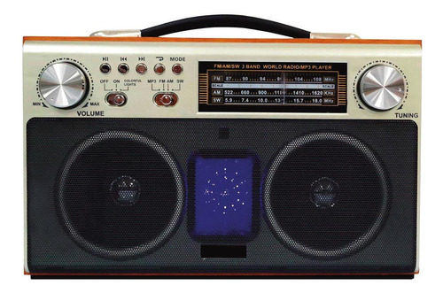 Radio Retro Bluetooth Portatil Fm/usb/sd Recargable