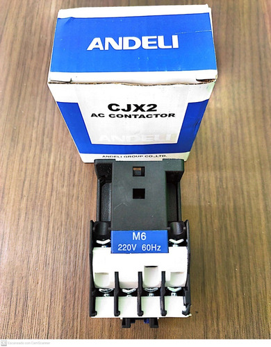 Contactor De 12amp Modelo Cjx2-d1210 Bobina 110v Andeli